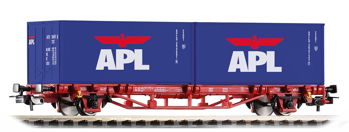 Piko 57759: Konteinervagun Lgs 579 koos konteineritega 'APL'