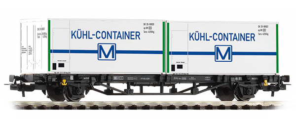 Piko 57796: Cars for container Lgs 579 with load 'KÜHL-CONTAINER'