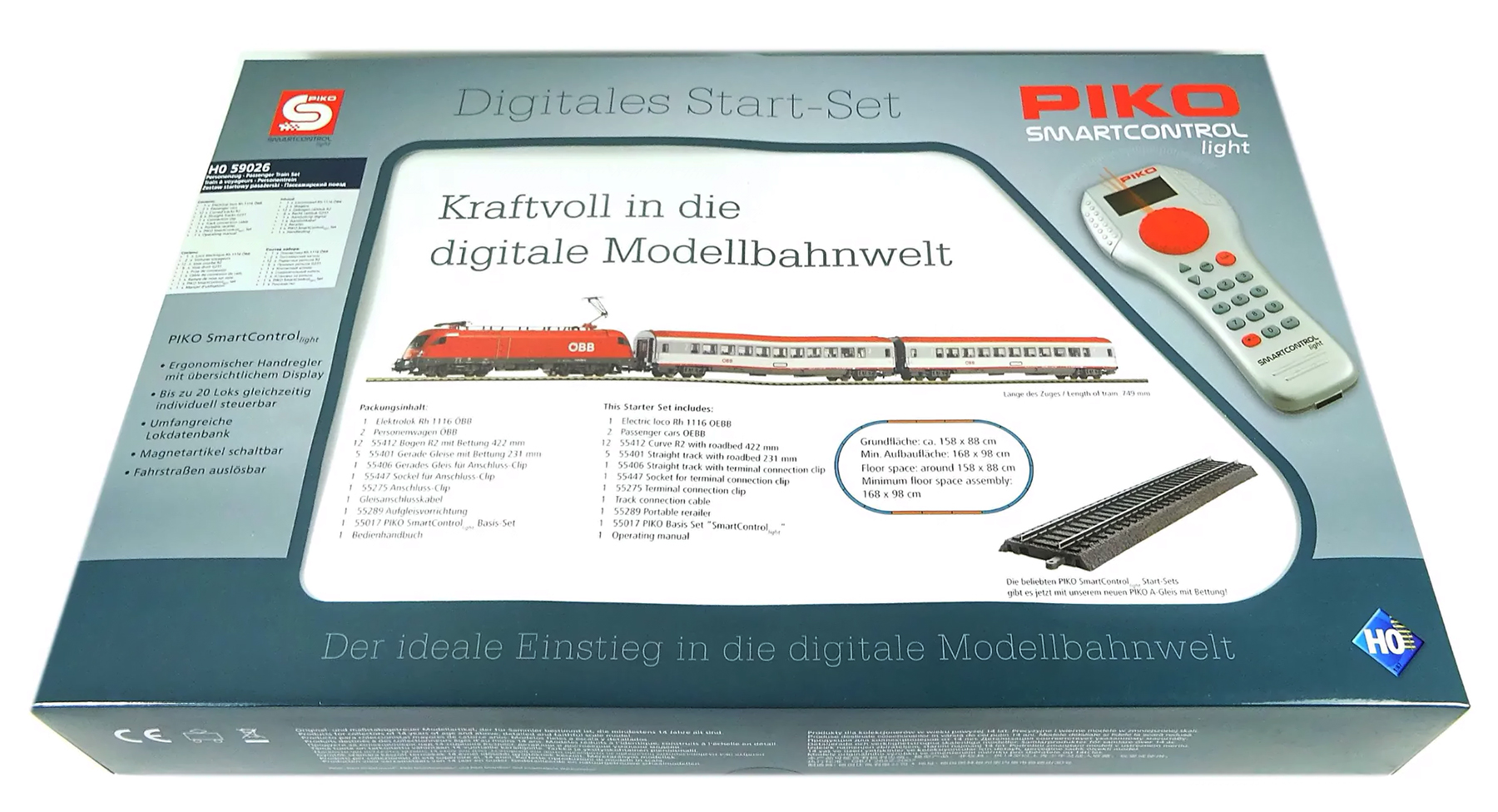 Piko 59026: Digi SmartControl Stardikomplekt Reisirong, Diiselvedur Rh 1116 ÖBB