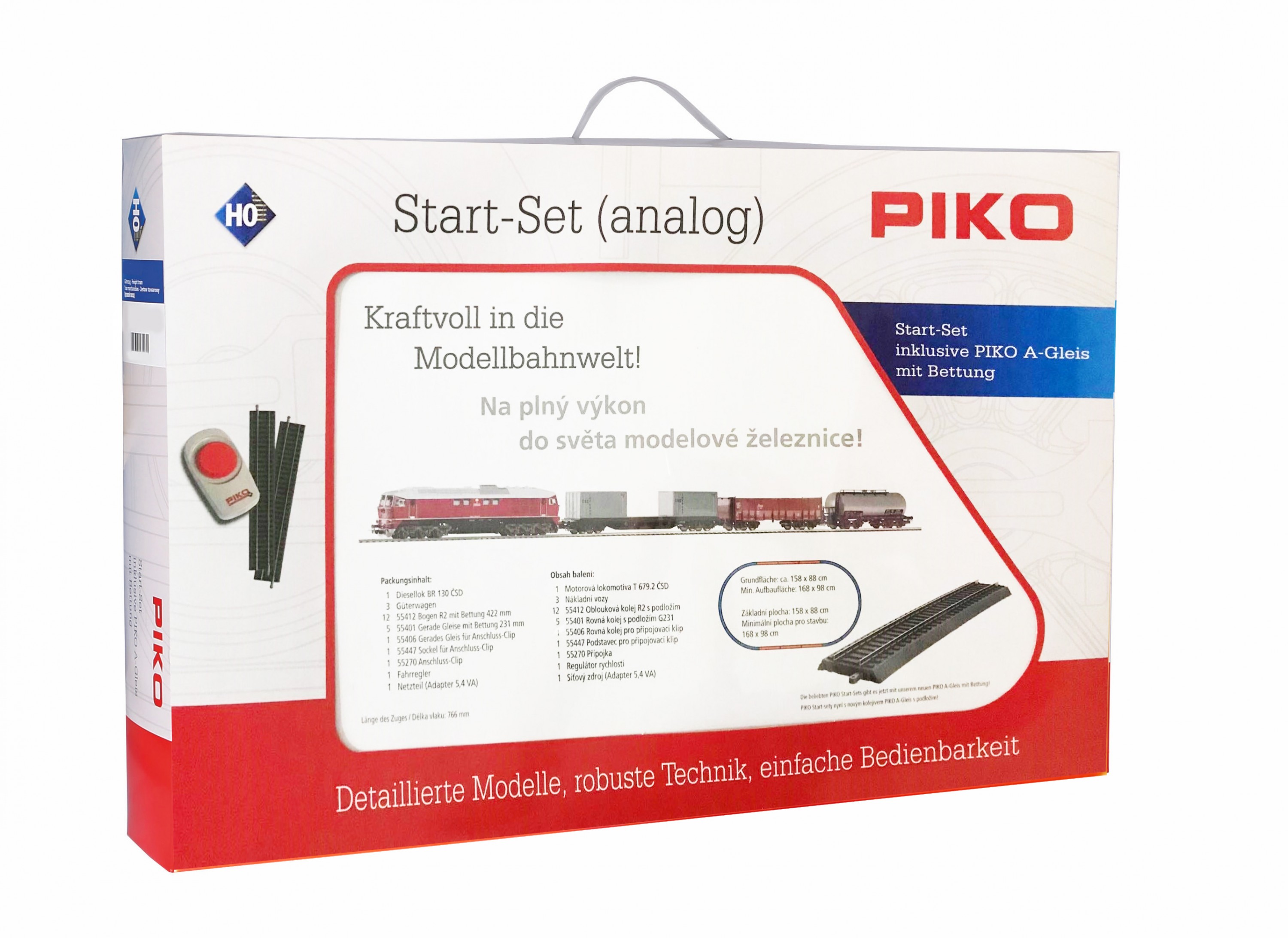 Piko 97935: Starter set Freight train, BR 130 Diesel – train models online  store