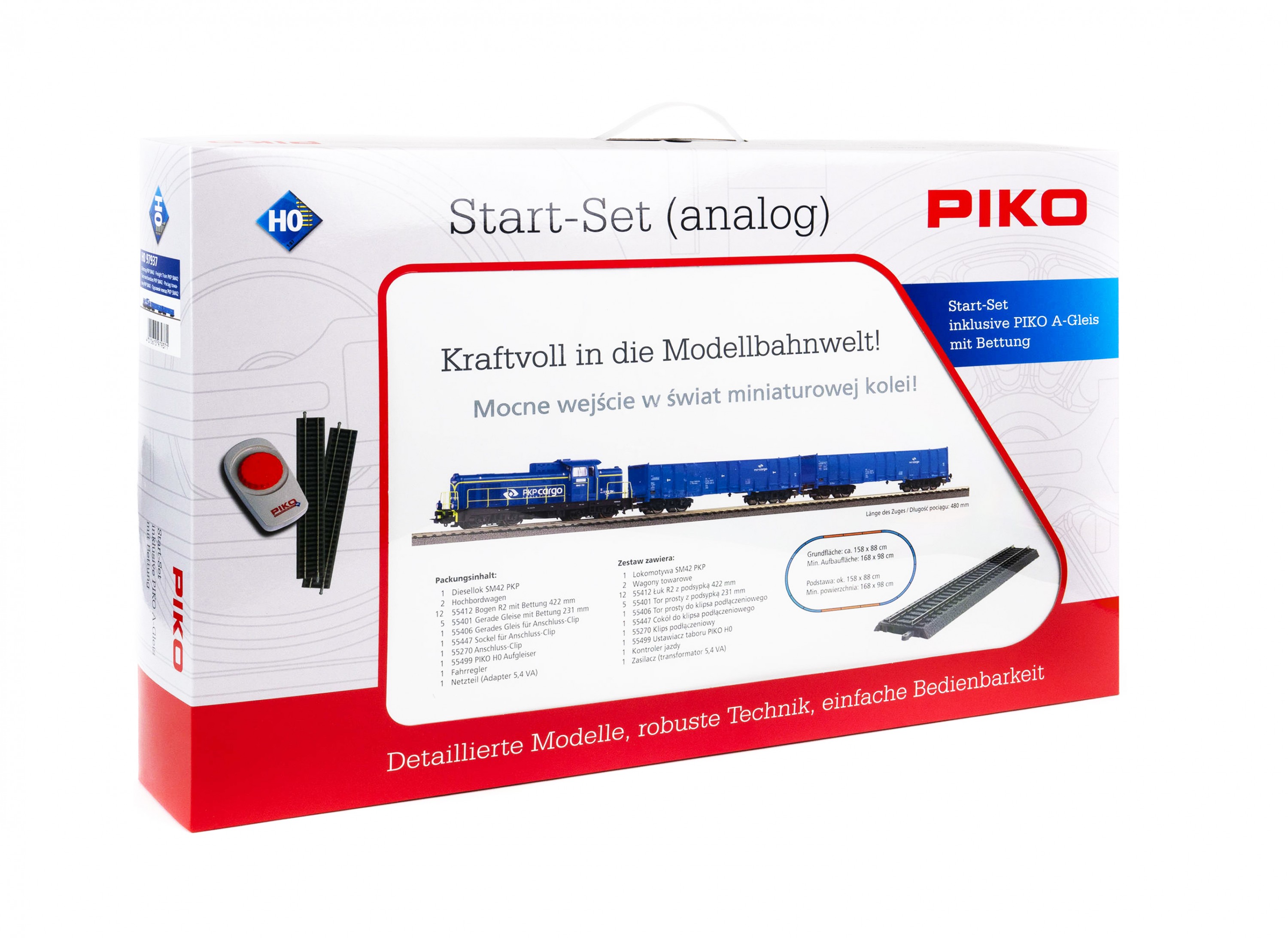 Piko 97937: Stardikomplekt Kaubarong, Diiselvedur SM42