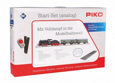 Piko 57112: Стартовый набор Пассажирский поезд с паровозом