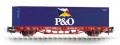Piko 57706: Контейнеровоз Lgs 579 с контейнерами 'P&O'
