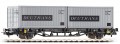 Piko 57747: Cars for container Lgs 579 with load 'Deutrans'