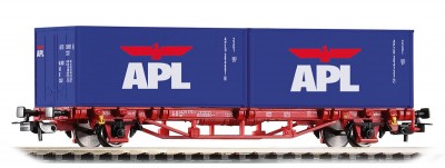 Piko 57759: Konteinervagun Lgs 579 koos konteineritega 'APL'