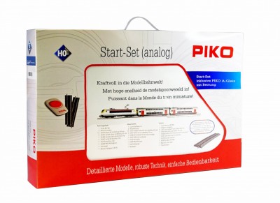 Piko 97943: Stardikomplekt Reisirong ja 2 kahekordsed reisivagunid, Elektrivedur Rh E186