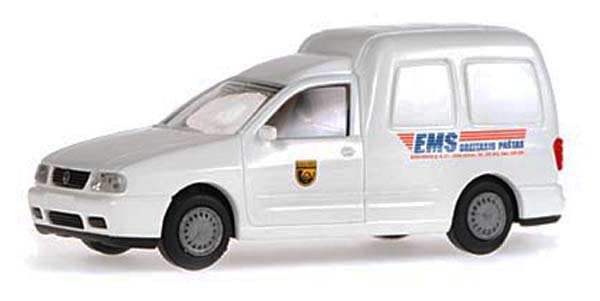 Rietze 30872: VW Caddy box wagon EMS Почта Литвы