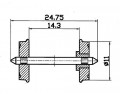 Roco 40199: Wheel set