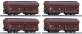 Roco 66099: Self-discharging hopper cars, 4 pcs Typ Tad