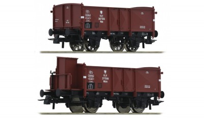 Roco 76069: Set of goods wagons of the PKP, 2 pcs