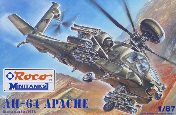 Roco-Minitanks 718: Apache AH-64 Gunship Helicopter U.S. Air Force