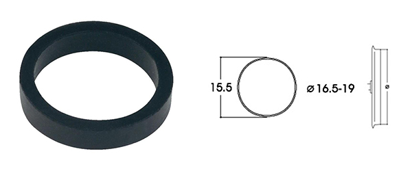Roco 40072: Фрикционные резинки 15.5 мм на колёса