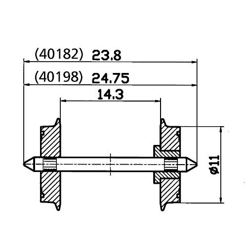 Roco 40198: Wheel set