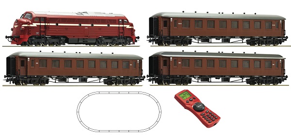 Roco 51276: Digital Starter set Diesel Engine Nohab Di3 NSB