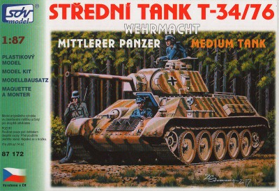 SDV Model 87172: T-34/76 Wehrmacht, Soviet medium tank