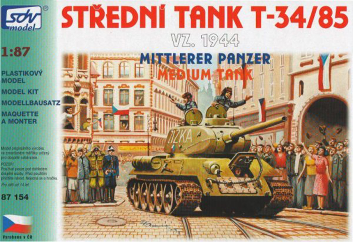 SDV Model 87154: T-34/85 1944 Soviet medium tank