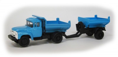 UkrAuto 140002: ZIL 130 (MMZ-555) with trailer