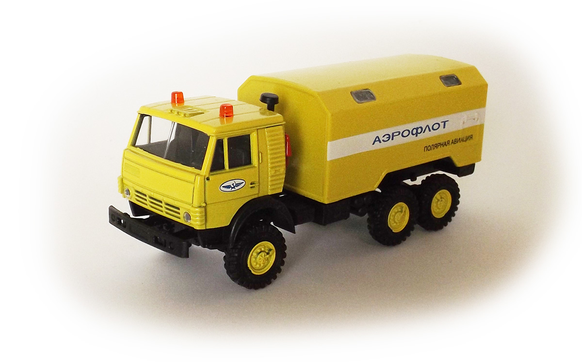 UkrAuto 300121: Kamaz 5320 truck with box 'Polar Aviation' Aeroflot