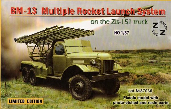 ZZ Models 87036: ZiS-151 Katjusha raketisüsteemiga